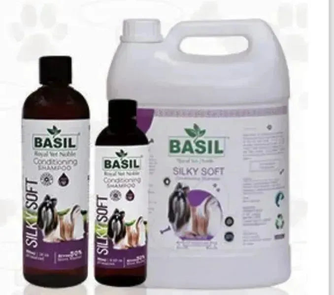 Shop Online for Basil silky soft shampoo Petscura PetsCura