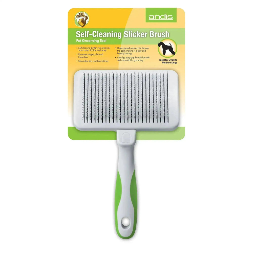 Andis Self-Cleaning Slicker Brush - PetsCura