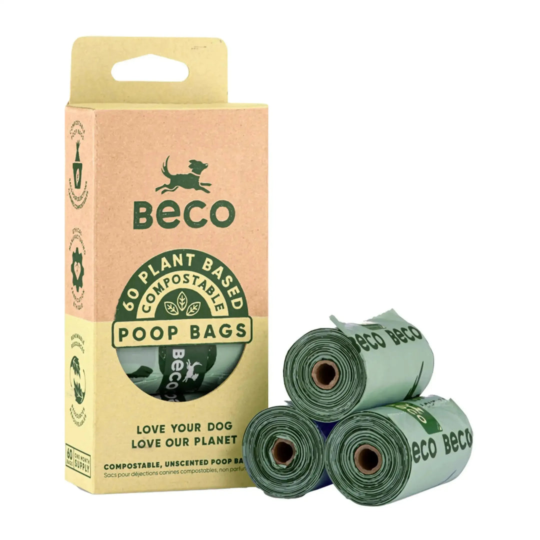 Beco Compostable Poop Bags Unscented - PetsCura