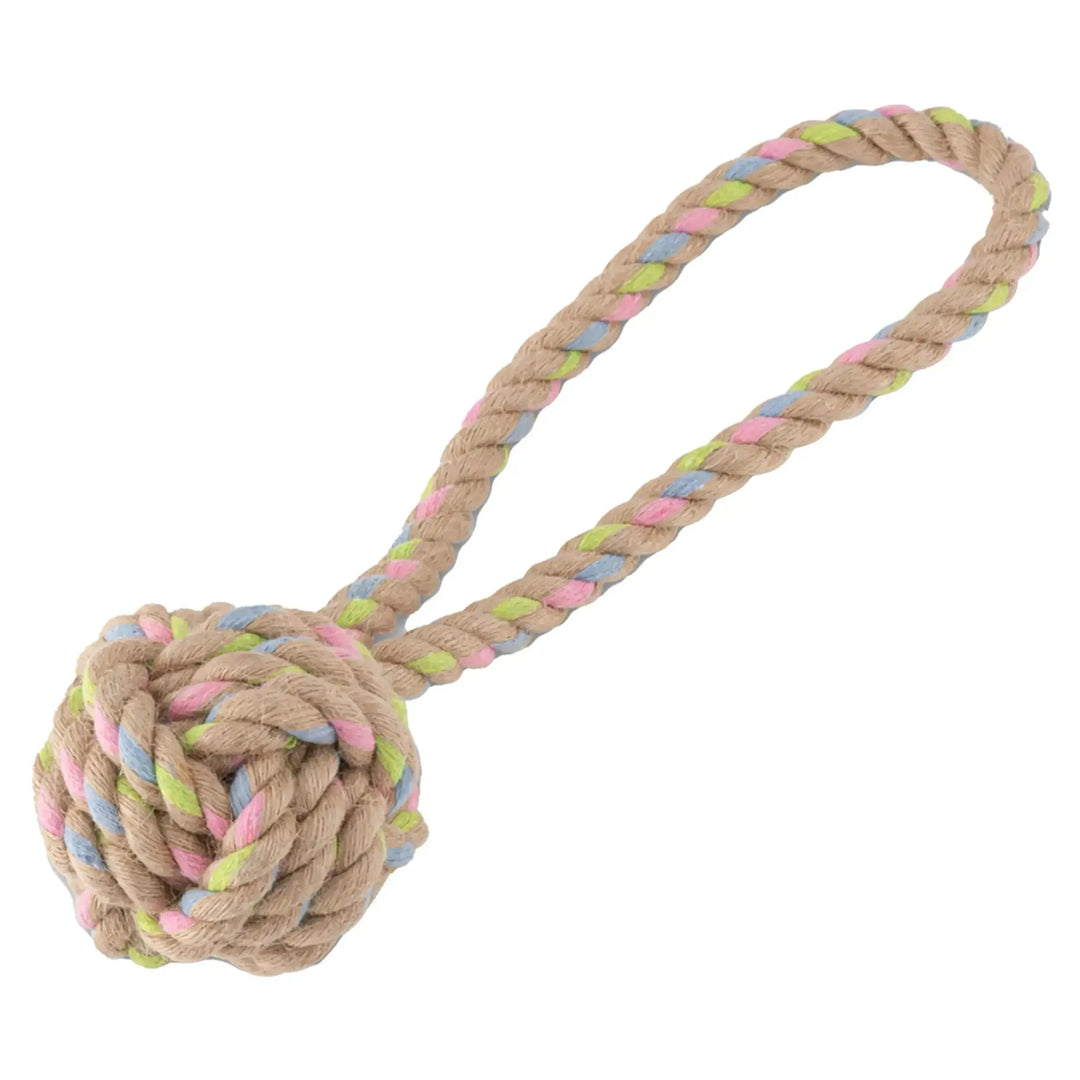 Beco Hemp Rope ball on loop - PetsCura