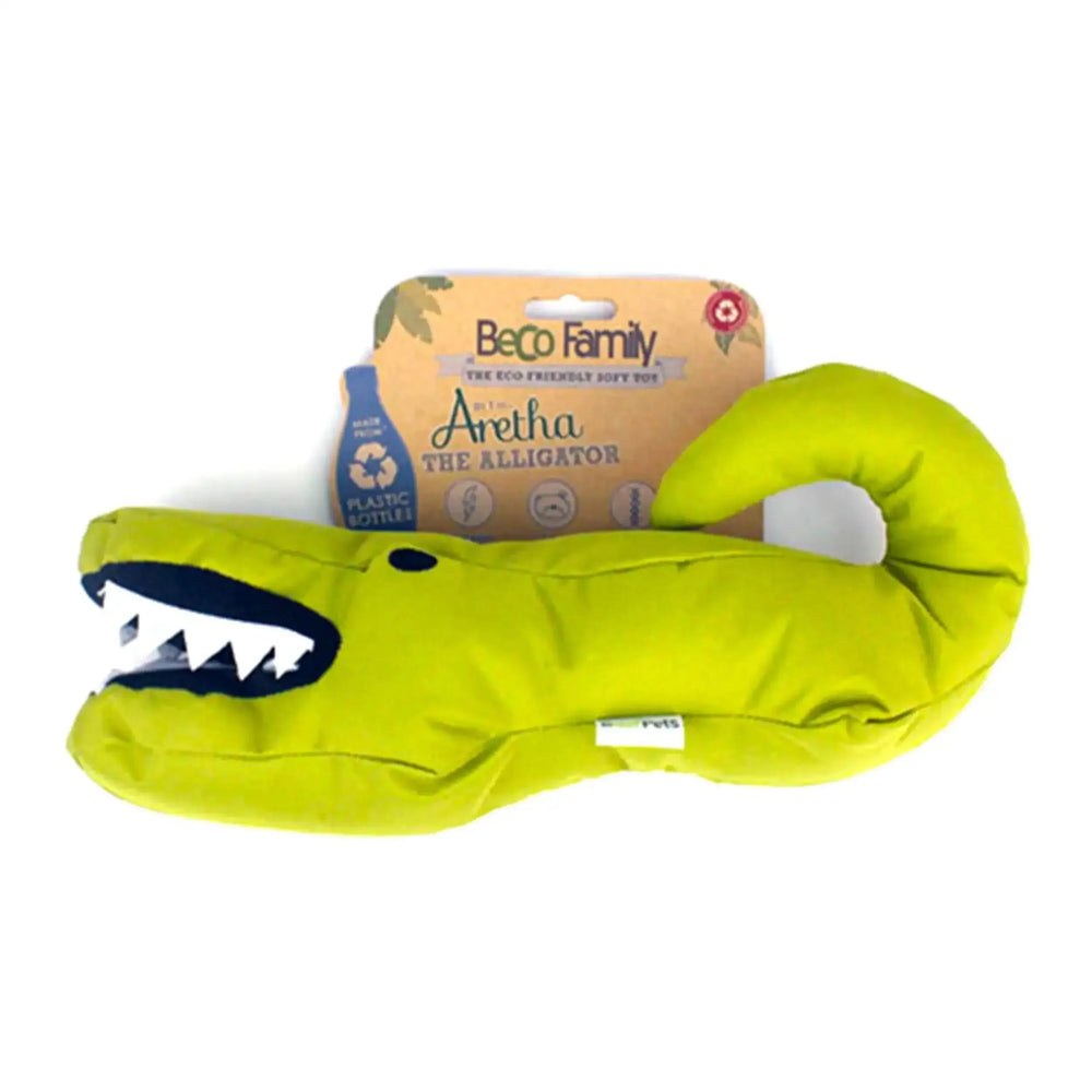 Beco Soft Aretha The Alligator Toy with Squeeker - PetsCura