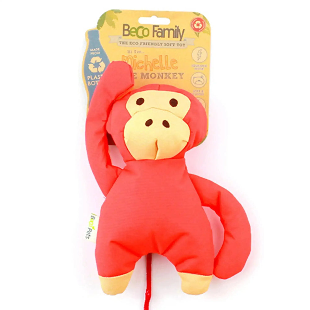 Beco Soft Michelle Monkey Toy with Squeeker - PetsCura