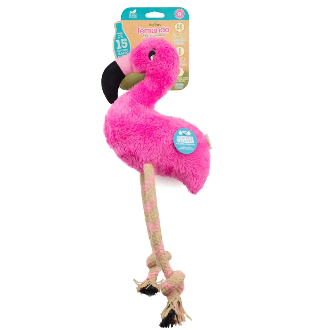 Beco dual material soft toy Flamingo - PetsCura