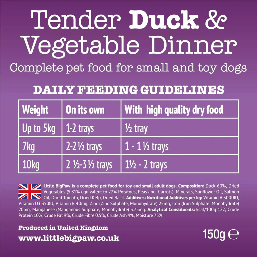 Little Big Paw Tender Duck & Vegetable Dinner - PetsCura