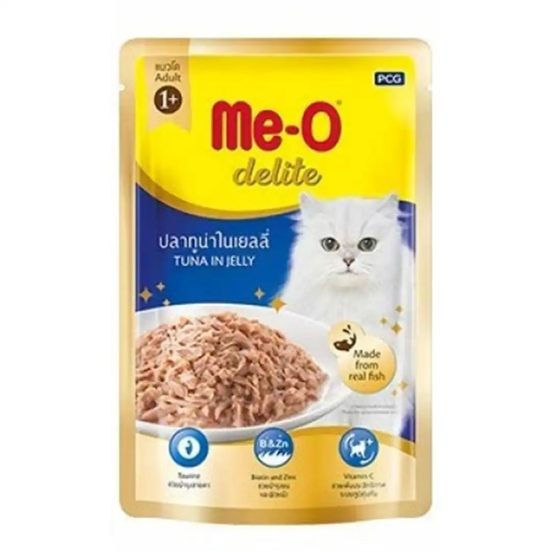 Me-O Delite Tuna in Jelly Wet Cat Food (Pack of 12)