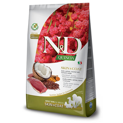 N&D Quinoa Grain Free SKIN & COAT DUCK - PetsCura