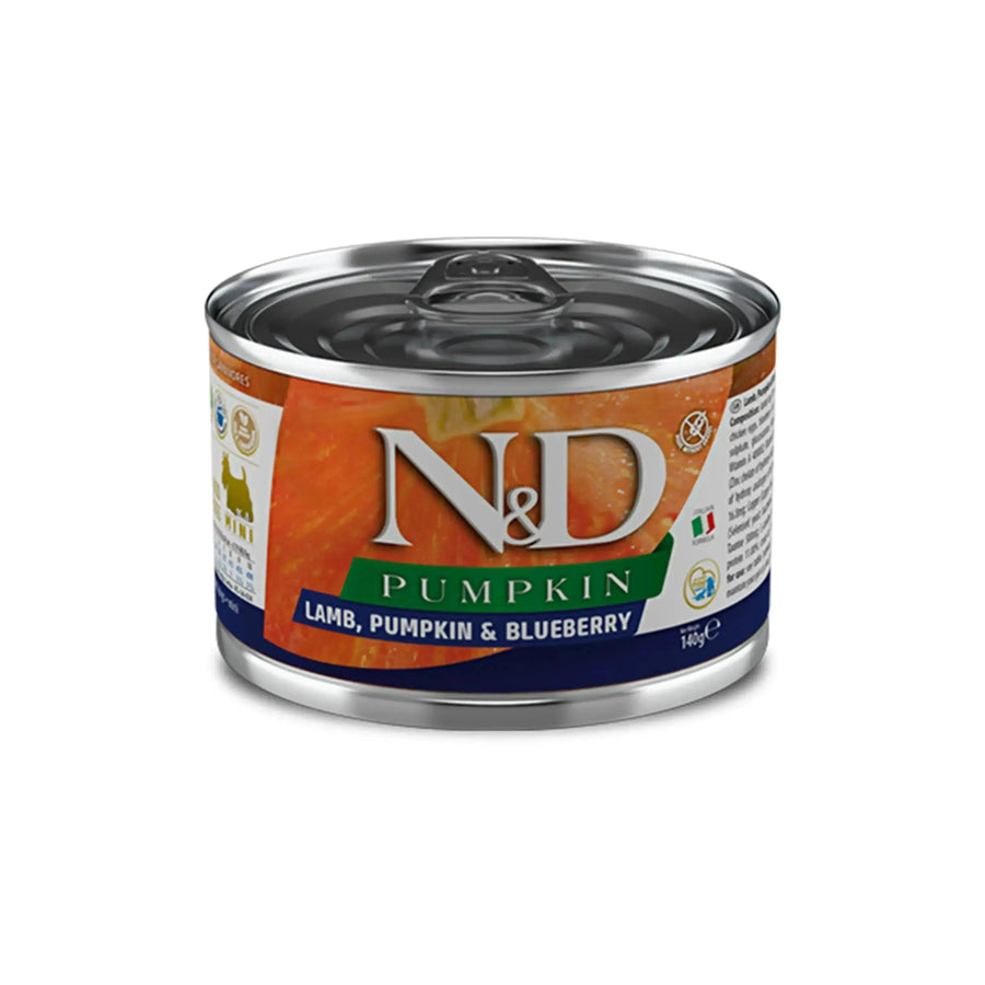 N&D Pumpkin Grain Free LAMB, PUMPKIN & BLUEBERRY ADULT MINI WET FOOD - PetsCura