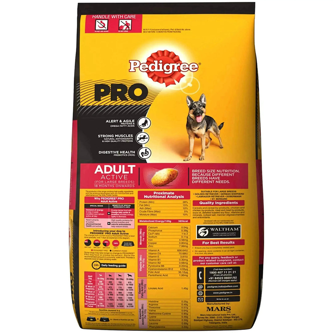 Pedigree Pro Expert Nutrition Active Adult - PetsCura