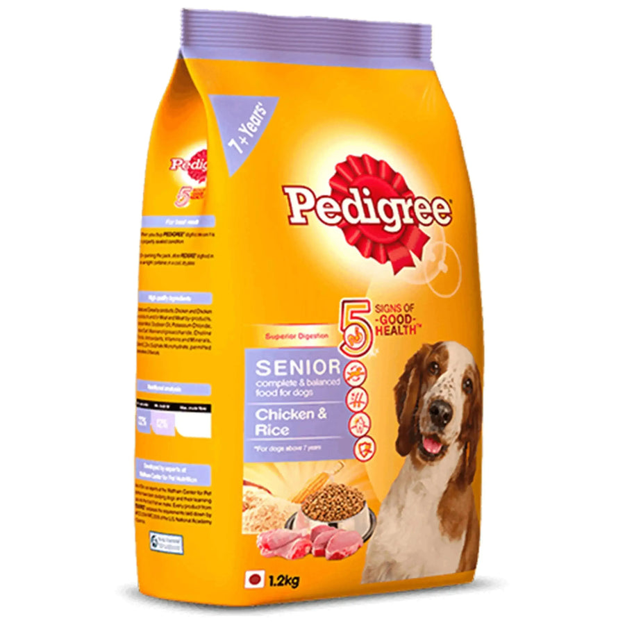 Pedigree Senior Dog food Chicken & Rice - PetsCura