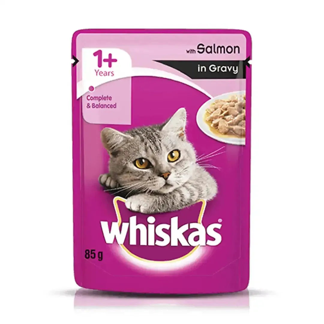 Whiskas Adult Salmon in Gravy - PetsCura