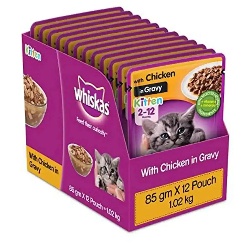 Whiskas Kitten Chicken in Gravy - PetsCura