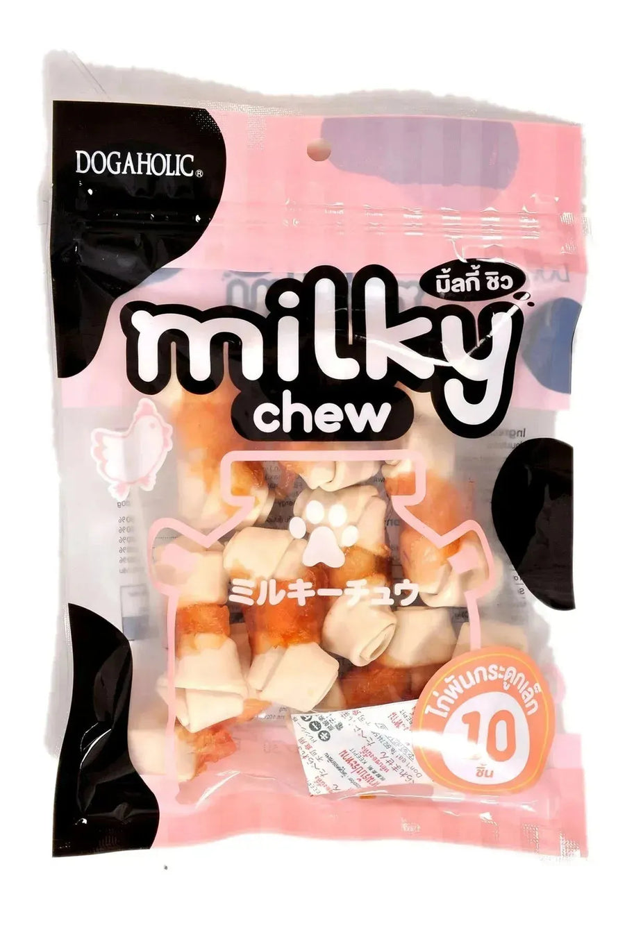 Dogaholic Milky Chew Chicken Bone Style - PetsCura