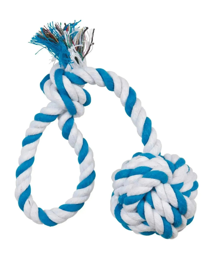 Playing Rope with Woven-in Ball - PetsCura