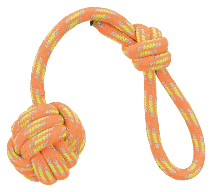 Playing Rope with Woven- In Ball - PetsCura