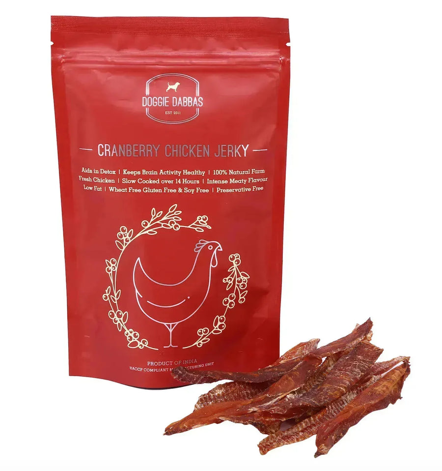 Doggie Dabba Cranberry Chicken Jerky - PetsCura