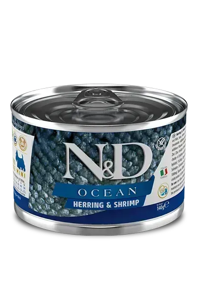 N&D HERRING & SHRIMP ADULT MINI WET FOOD - PetsCura