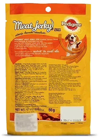 Pedigree Meat Jerky Stix Smoked Salmon Chew Sticks - PetsCura