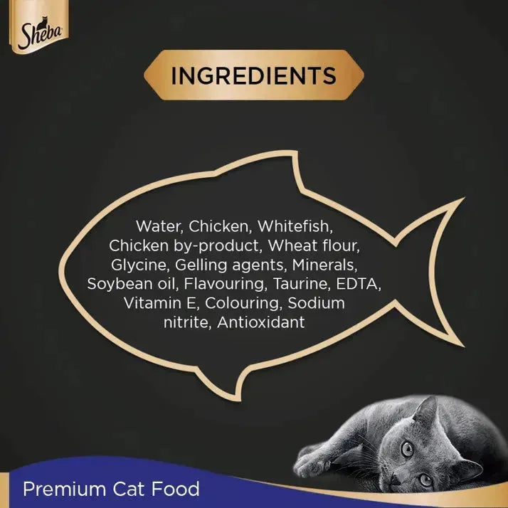 Sheba Premium Wet Cat Food - Chicken Loaf - PetsCura