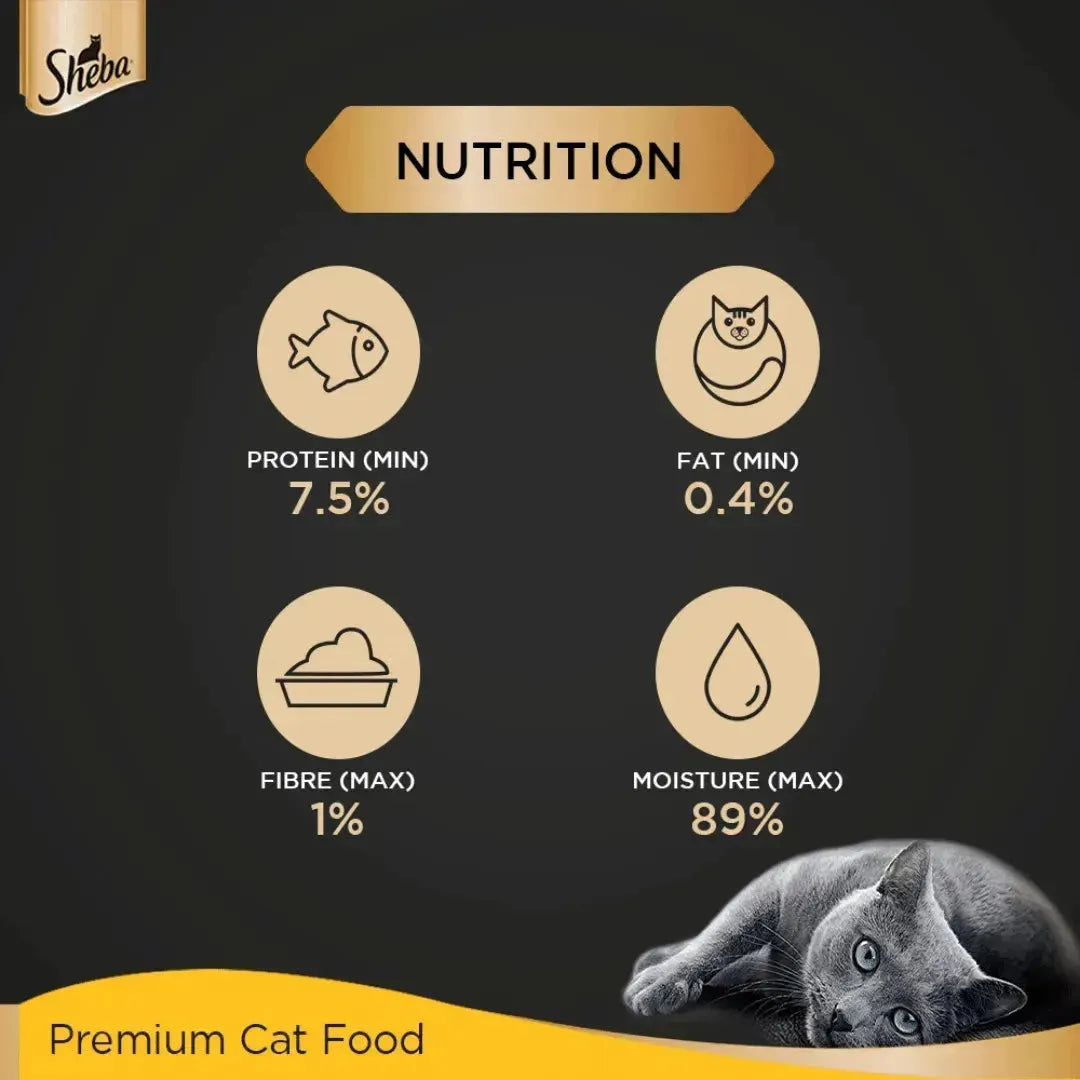 Sheba Premium Wet Cat Food - Tuna Pumpkin & Carrot In Gravy - PetsCura