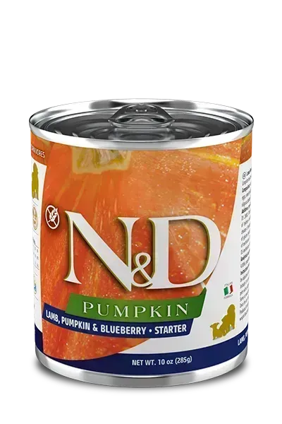 N&D Pumpkin Grain Free LAMB, PUMPKIN & BLUEBERRY - STARTER WET FOOD - PetsCura